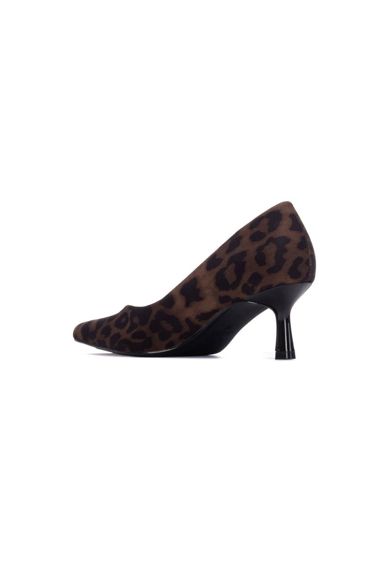 XTI Tacones leopard/marrón