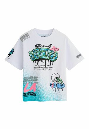 SHORT SLEEVE GRAPHIC STANDARD - T-shirt imprimé - white spray graffiti