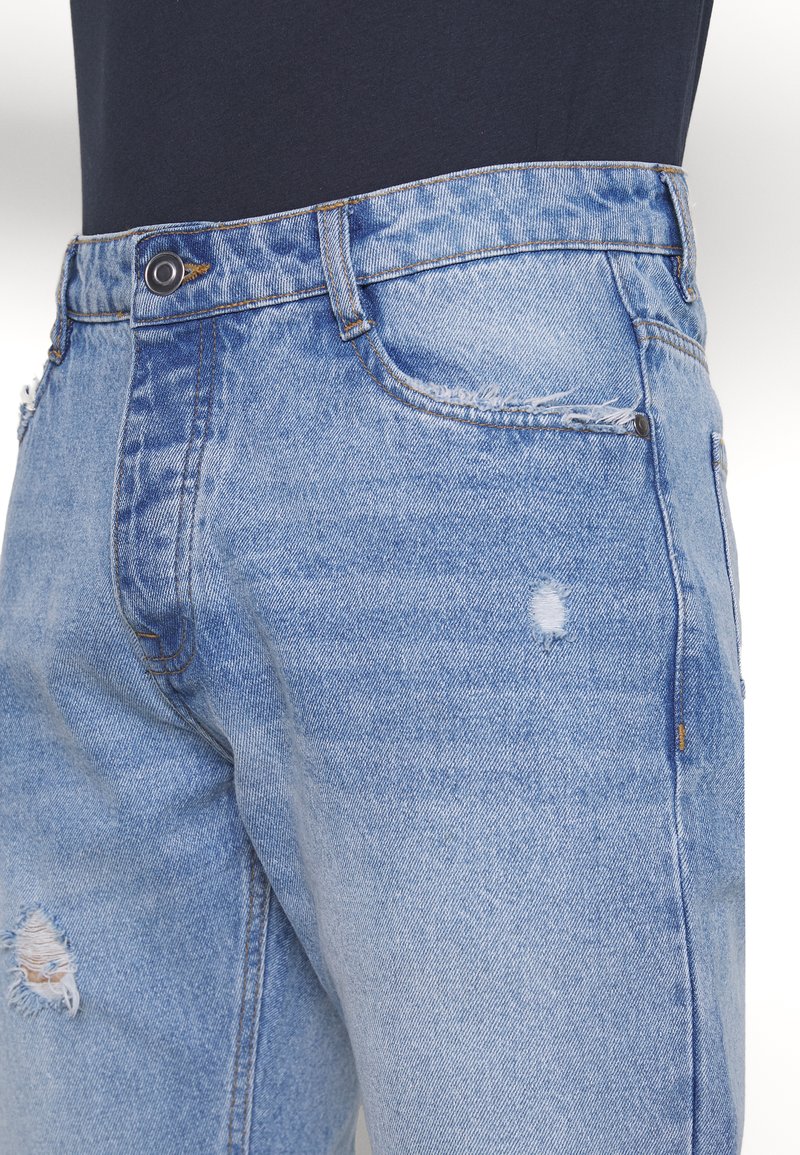 Herren Skinny Fit | Brave Soul CHEROKEEMB Jeans Straight Leg mid blue wash/blau - RA25421 Herren Skinny Fit | Brave Soul CHEROKEEMB Jeans Straight Leg mid blue wash/blau - RA25421