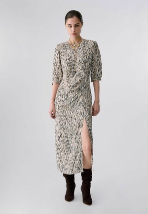 LIU JO, LIU JO MIDI DRESS WITH FRONT SLIT - Φόρεμα ημέρας - multi-coloured