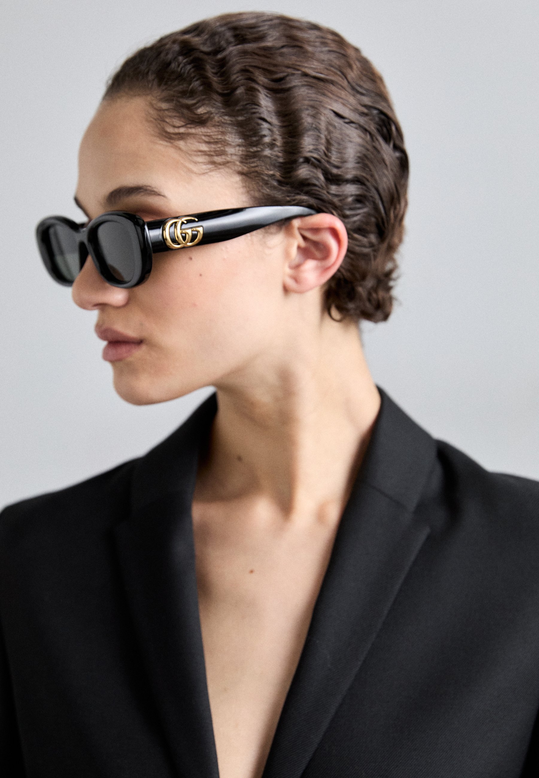 【即購入OK】GUCCI GGロゴ ブラックデニムカチューシャ Gucci - Okulary przeciwsłoneczne/czarny - Zalando.pl