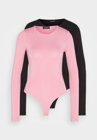 2 PACK - Longsleeve - light pink/black