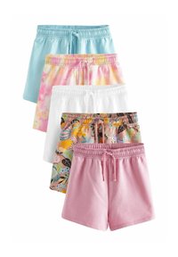 Next 5 PACK-REGULAR FIT - Teplákové kalhoty - multi white blue pink tie dye tropical