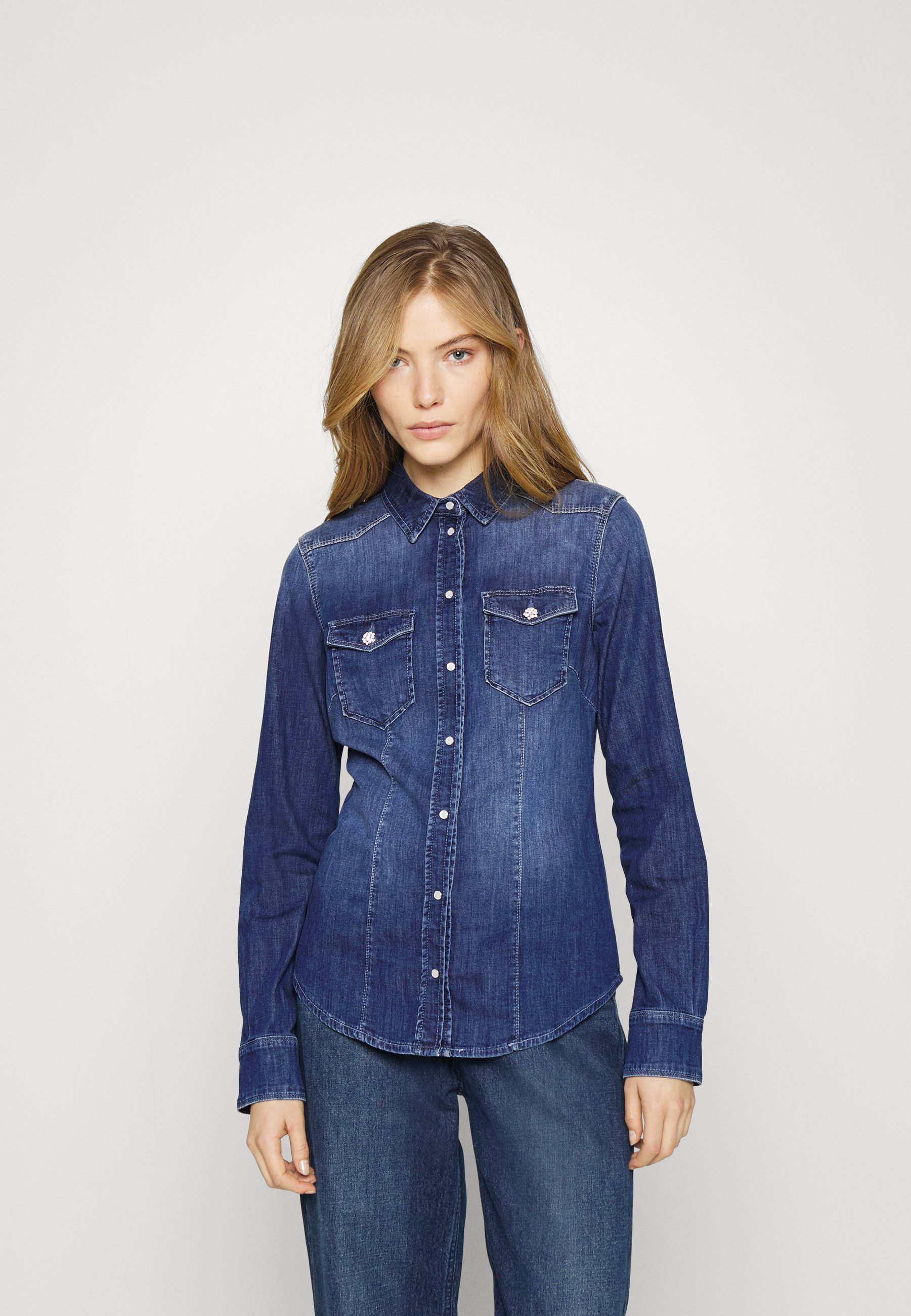 Liu Jo Jeans CAMICIA COVER - Camicia - blue/blu denim - Zalando.it