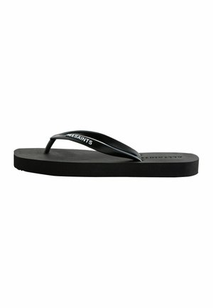 REGULAR FIT-SQUARE TOE FLIP FLOPS - Bade-Zehentrenner - black