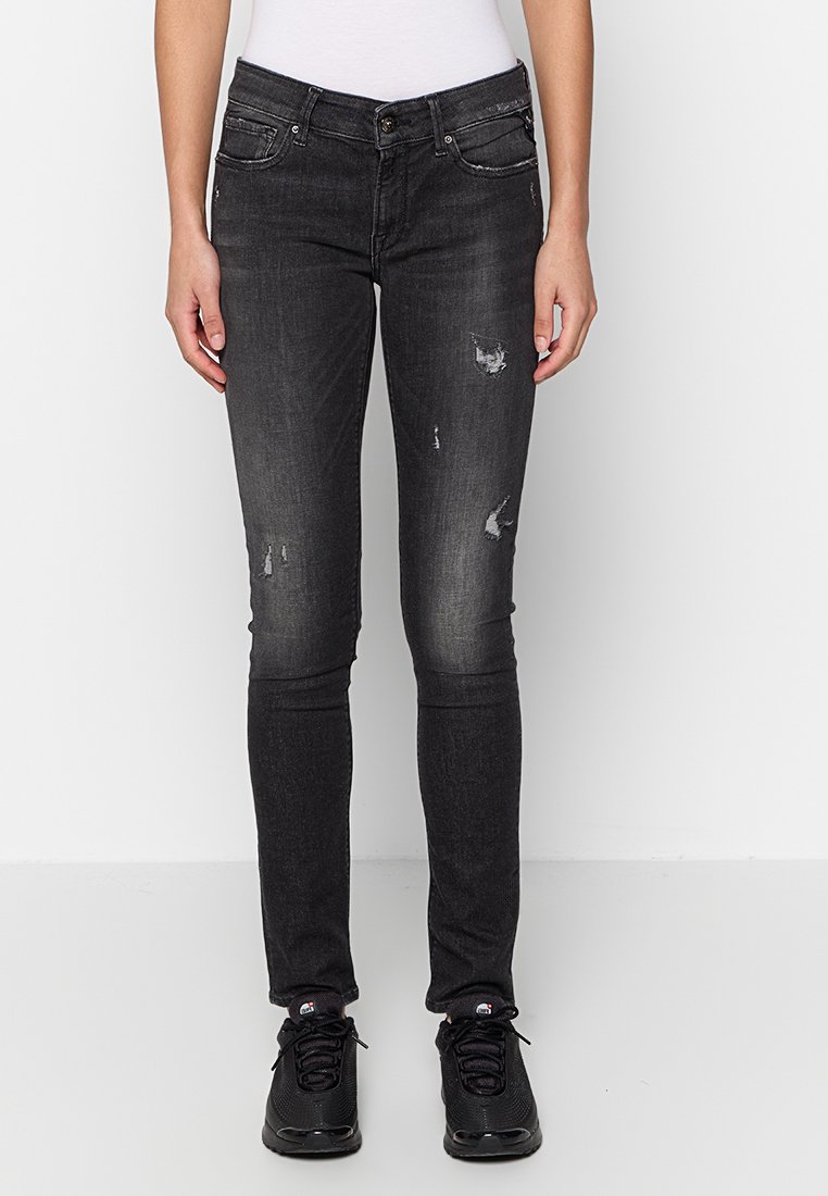 Replay Jeans Skinny Fit donkergrijs