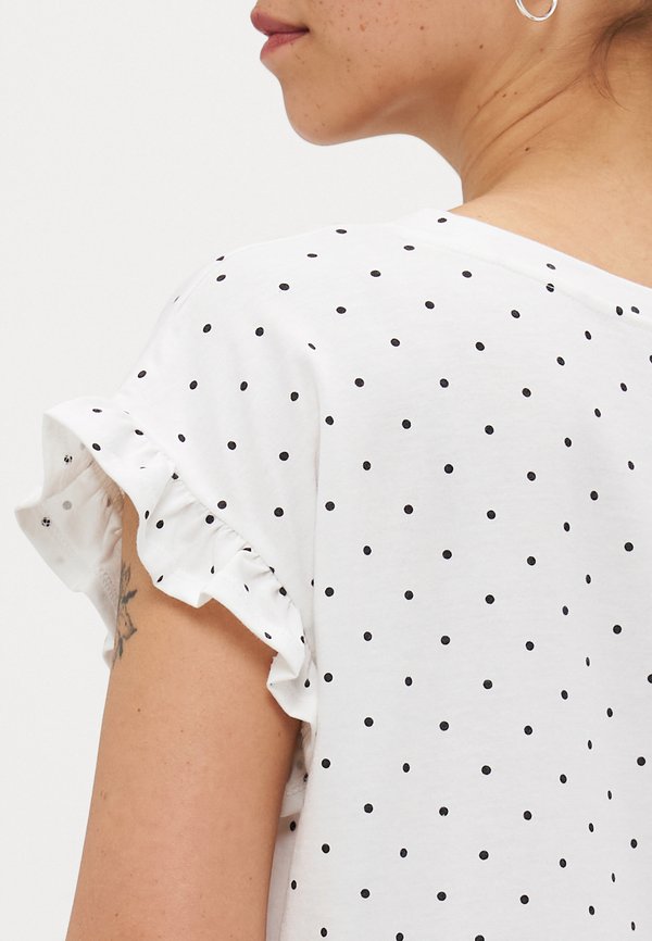 ONLGRAPE FRILL O NECK - Print T-shirt3