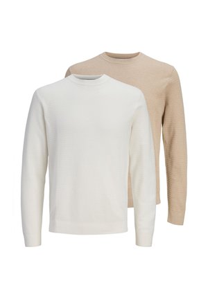 2 PACK - Trui - creme/hellbraun