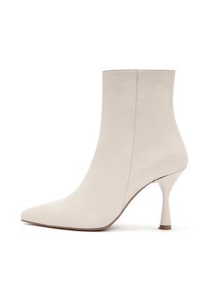 Bottines à talons hauts - creme