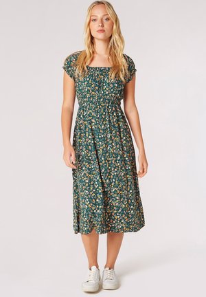 Apricot GARDEN FLORAL MILKMAID MIDI - Day dress - green