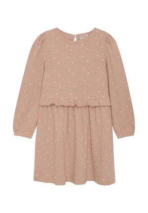LS AOP - Strickkleid - peach beige
