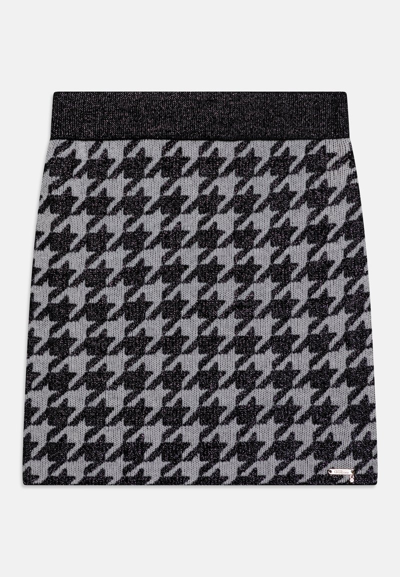 Guess JUNIOR MIDI SKIRT Jupe trapèze black/white/noir ZALANDO.FR