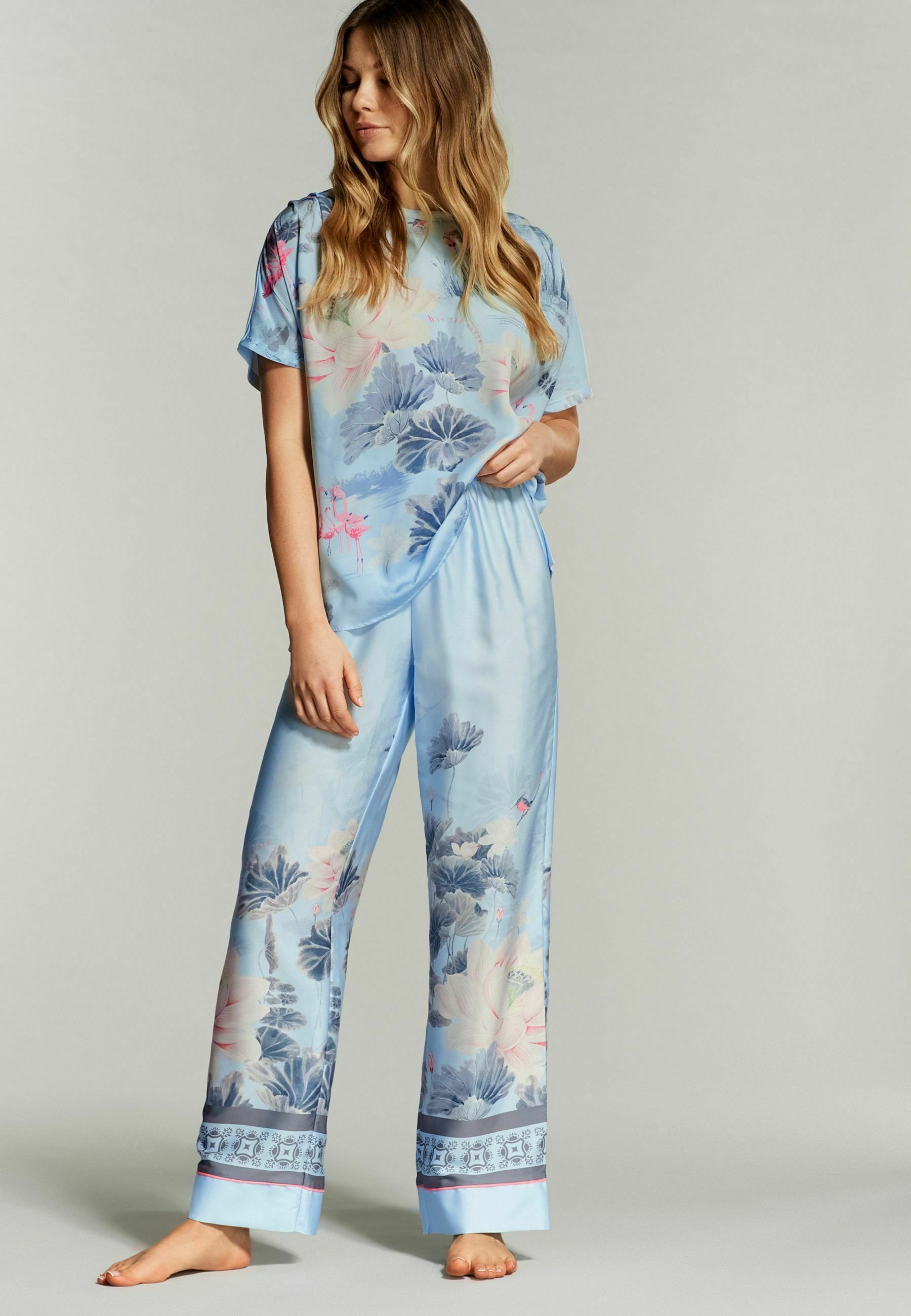 Pyjama Bébé Fille Ted Baker - Blanc Floral Avec Lapins Et Paillettes - Taille 12-18 Mois - Printemps