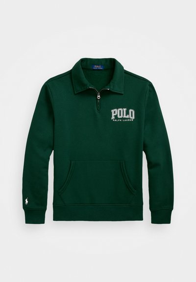 Polo Ralph Lauren LOGO FLEECE QUARTER-ZIP SWEATSHIRT - Ikdienas džemperis - moss agate