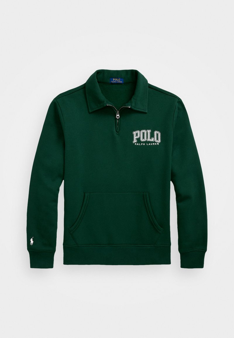 Polo Ralph Lauren LOGO FLEECE QUARTER-ZIP SWEATSHIRT - Sweatshirt - moss agate