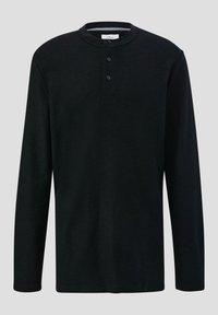s.Oliver MIT HENLEYAUSSCHNITT - Langarmshirt - schwarz