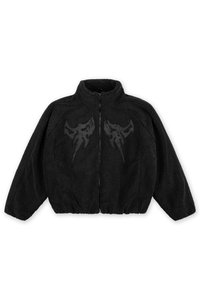 FAVELA EMBROIDERY JACKET - Φλις μπουφάν - black