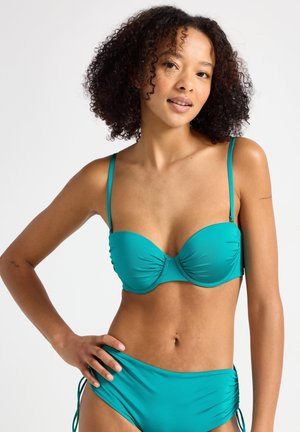 PADDED BALCONETTE  - Bikiniyläosa - dark turquoise