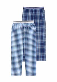 Marks & Spencer 2PK CHECKED - Pyjamasbyxor - blue mix