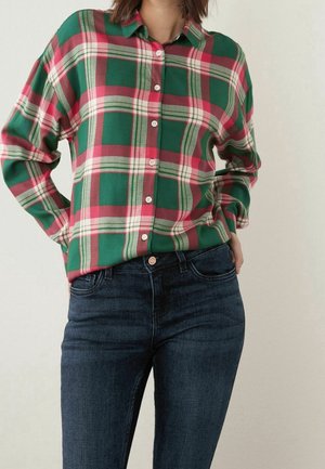 Button-down blouse - green