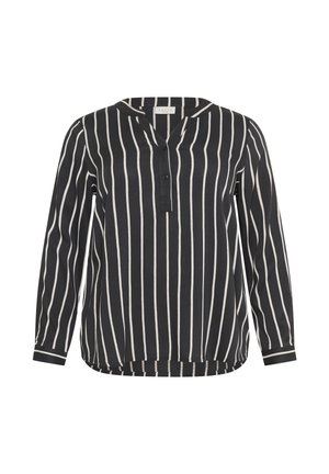 Kaffe Curve SIDA - Pluus - black oyster chalk stripe