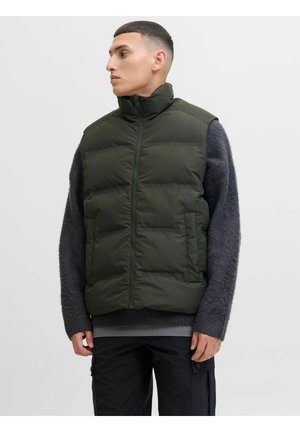 JJESOHO BODYWARMER COLLAR - Vest - rosin