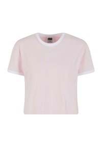 CONTRAST RETRO - T-shirts - blushedrose white