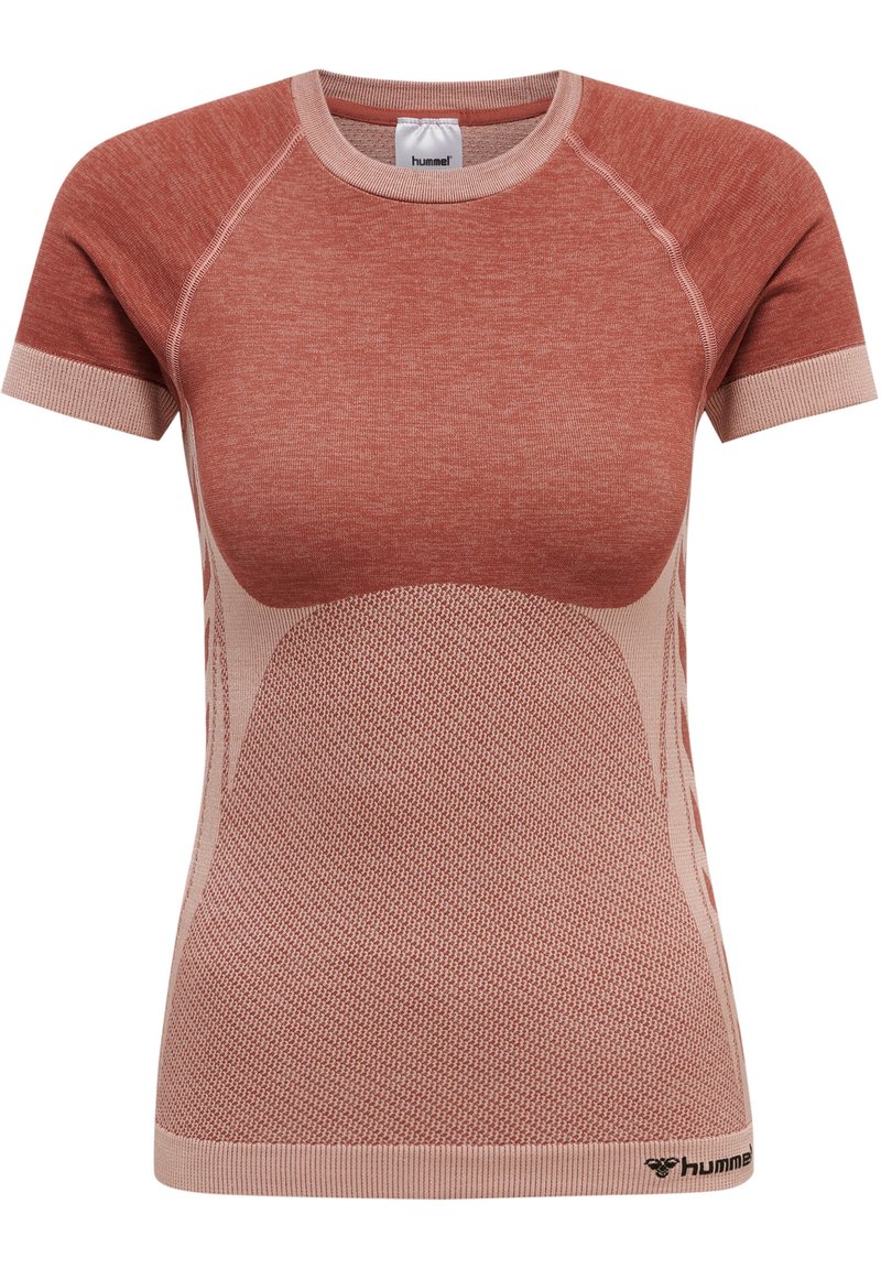 Hummel Sport T-shirt donkerroze