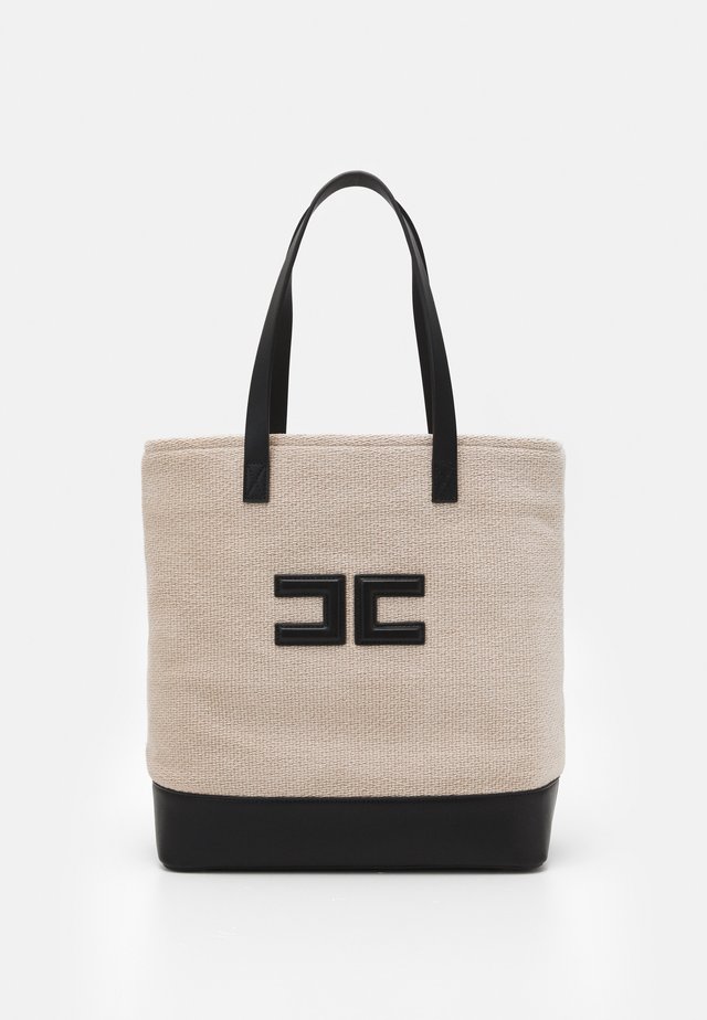 LOGO SHOPPER - Shopping Bag - calce/nero