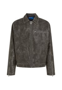 Casaco de pele sintética - washed black