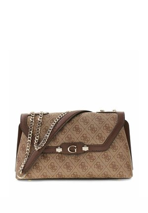 Guess, LINDSEY CONVERTIBLE XBODY FLAP - Borsa a mano - latte logo