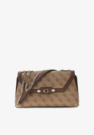 Guess, LINDSEY CONVERTIBLE XBODY FLAP - Borsa a mano - latte logo