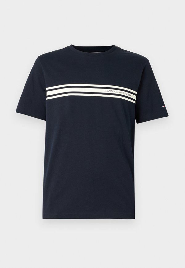 CENTRAL CHEST STRIPE TEE - Print T-shirt - desert sky3