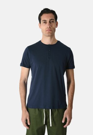 Ciabalù, T-SHIRT CON BOTTONI - T-shirt basic - blu