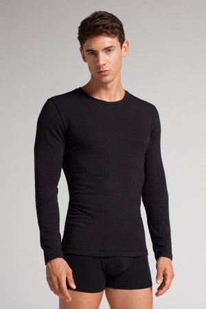 THERMO - Long sleeved top - black
