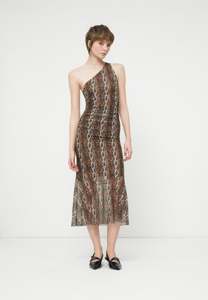LEOPARD ASYMMETRIC DRESS - Koktel haljina / svečana haljina - multi-coloured