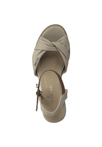 TOM TAILOR Sandalias de cuña - beige