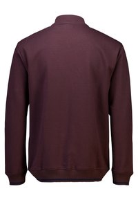 Jack's Sportswear BASEBALL COLLAR - Felpa con zip - dk red