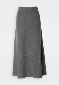 Lindex SKIRT INA - Maxinederdele - dark grey melange