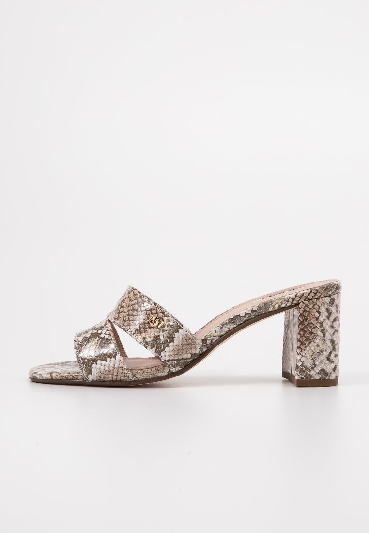 Dune London Muiltjes met hak zilverkleurig Dune London Muiltjes met hak zilverkleurig