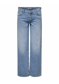 Platėjantys džinsai - light medium blue denim