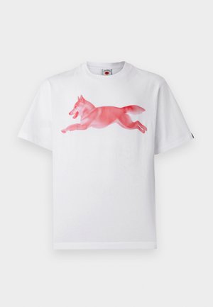 Icecream HALFTONE RUNNING DOG - Majica kratkih rukava s printom - white
