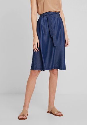 Jupe trapèze - dark-blue denim