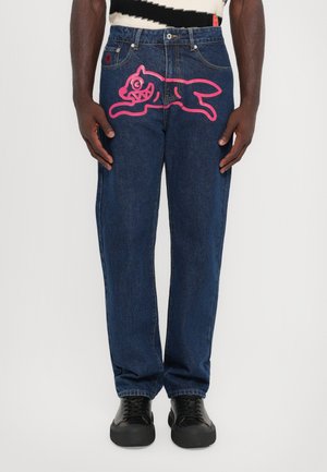 RUNNING DOG PANT - Traperice ravnih nogavica - indigo