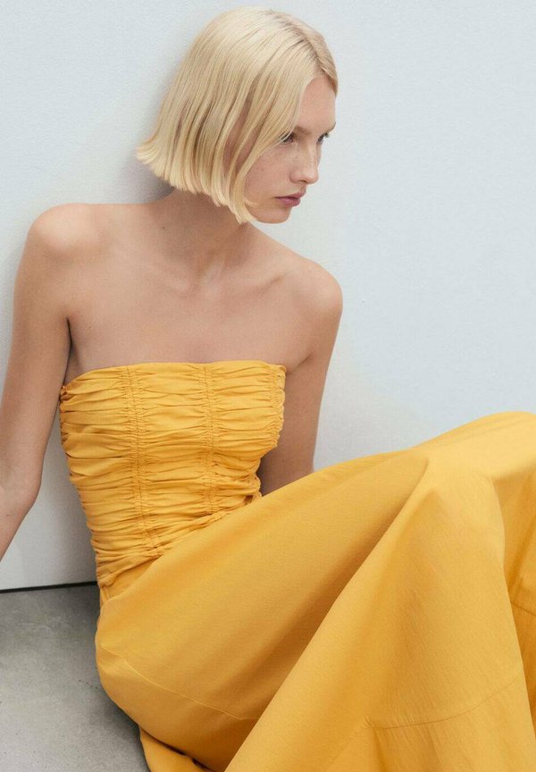 Maxi skirt - mustard2