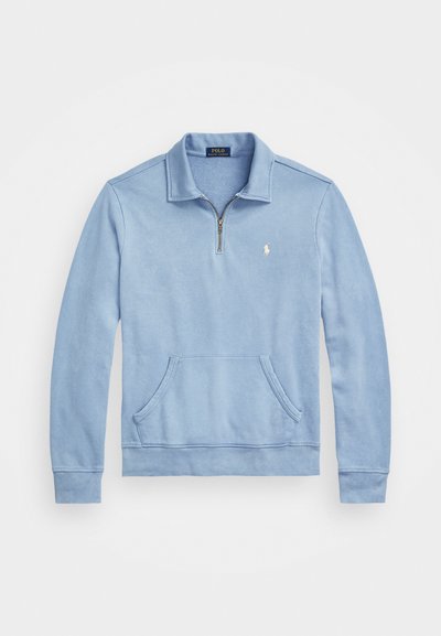 Polo Ralph Lauren LOOPBACK FLEECE QUARTER-ZIP SWEATSHIRT - Sweatshirt - channel blue