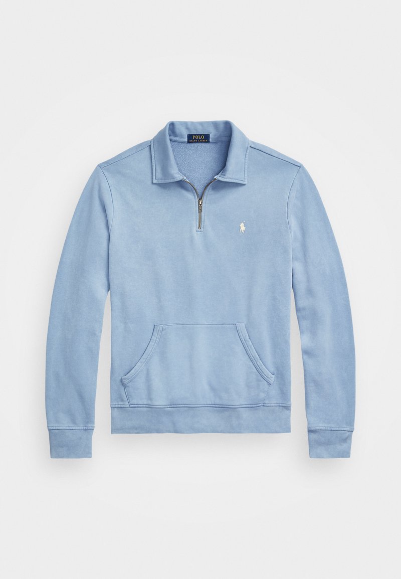 Polo Ralph Lauren LOOPBACK FLEECE QUARTER-ZIP SWEATSHIRT - Sweatshirt - channel blue