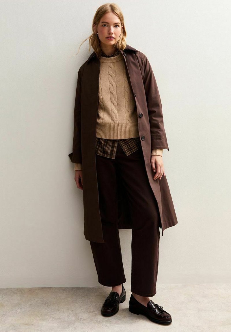 New Look CABLE CREW NECK Jumper camel Zalando