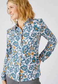 Damart À VOLANTS - Blusa - blanc fleuri