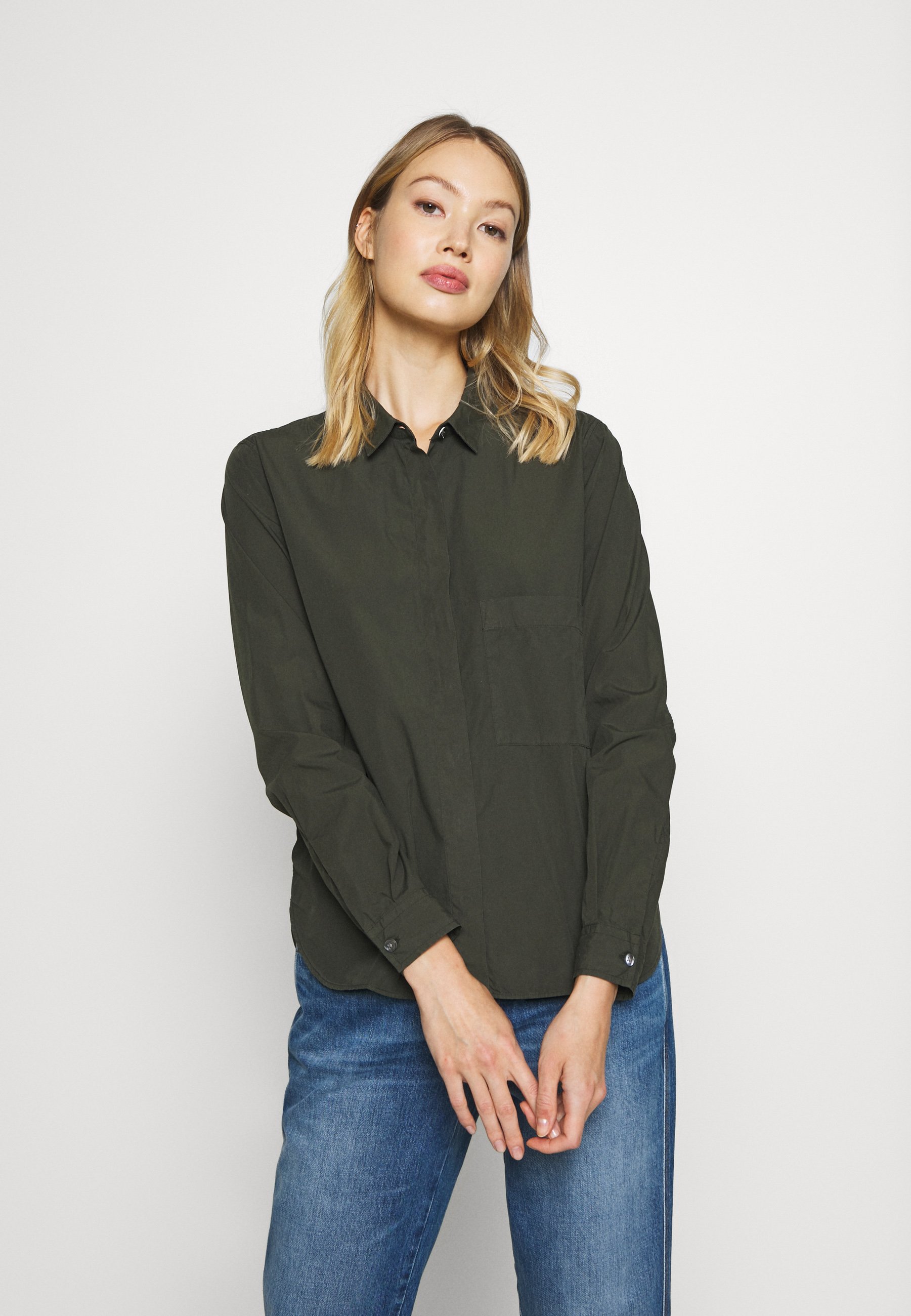 CLOSED HAILEY Skjorte shadow green Zalando.no CLOSED HAILEY - Skjorte - mid blue